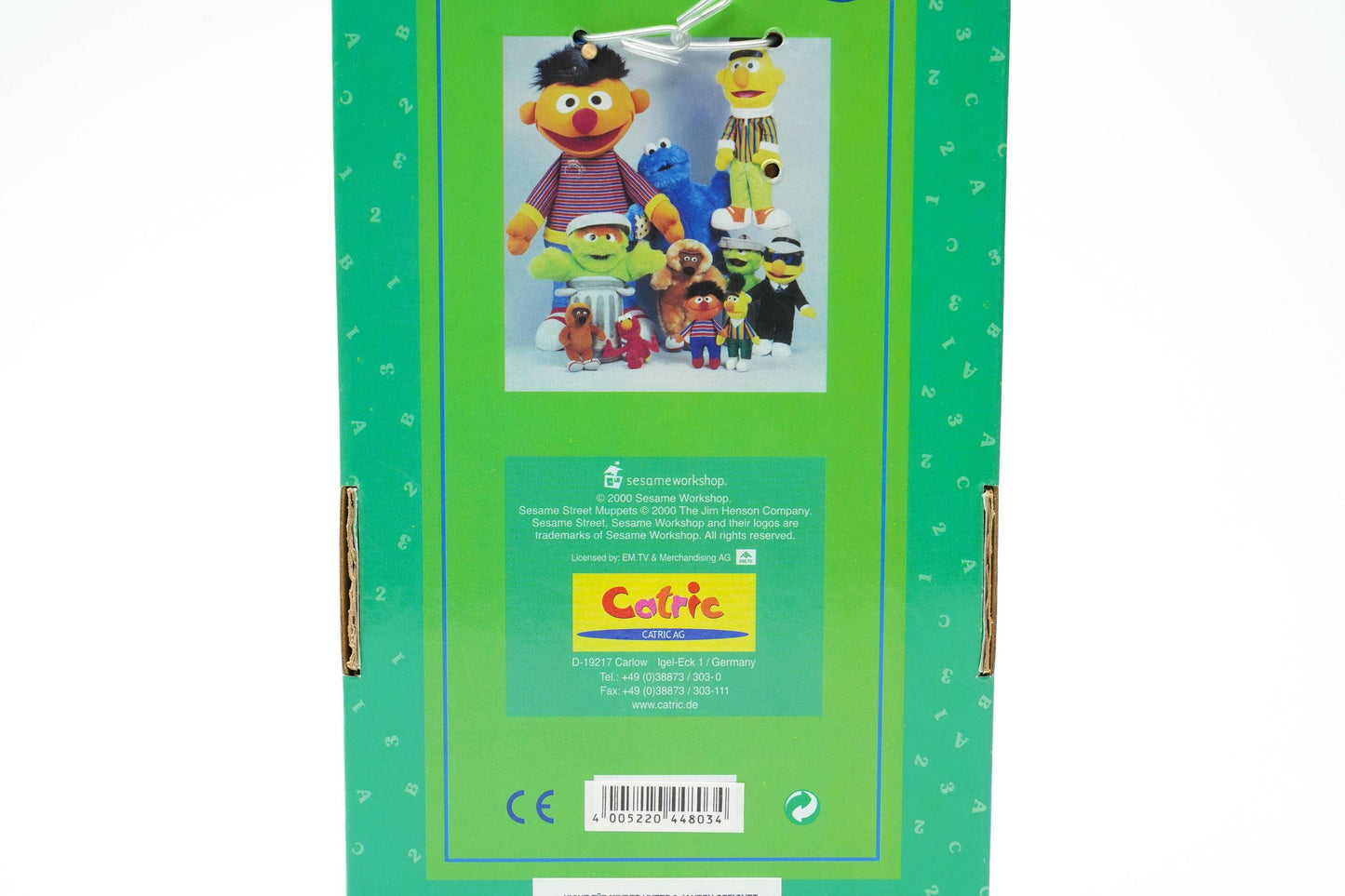 Sesamstraße Koekiemonster Knuffel in Doos – 27 cm / ca. 10.6 inch – Vintage 2000 CATRIC