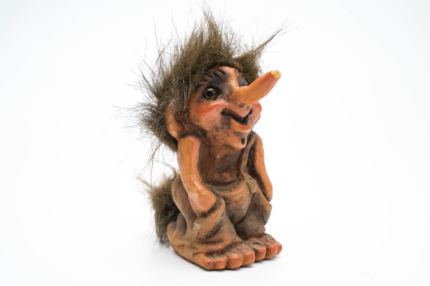 Vintage Nyform Trol – Handgemaakt in Noorwegen – 12 cm (4,7 inch)