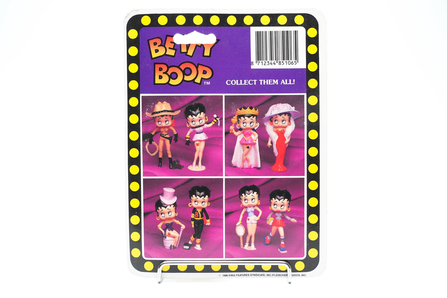 Betty Boop Miniatuurfiguur – 1986 – MD Toys – Sportieve Varsity Editie