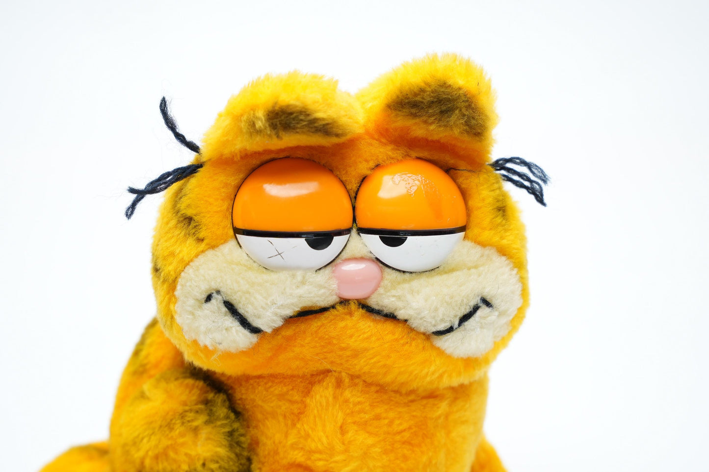 Vintage Garfield Knuffel - 16 cm (6.3 inch) - 1980s Retro Pluche