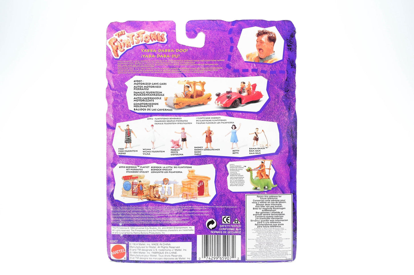 The Flintstones Auto – 1993 – Mattel – Motorizied Cave Car