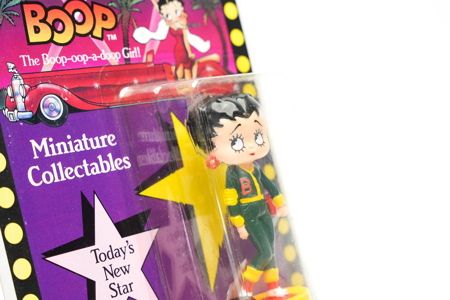 Betty Boop Miniatuurfiguur – 1986 – MD Toys – Sportieve Varsity Editie