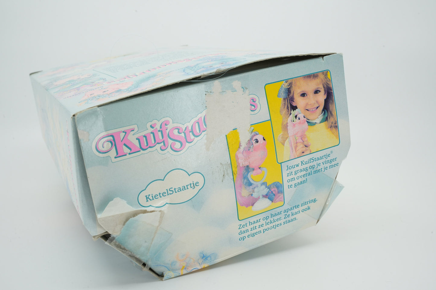 80's Fairy Tails Hasbro | Kietelstaartje | Mijn Kleine Pony vogel | MLP g1 | Fairy Tails Tickle met standaard| Vintage kuifstaartje