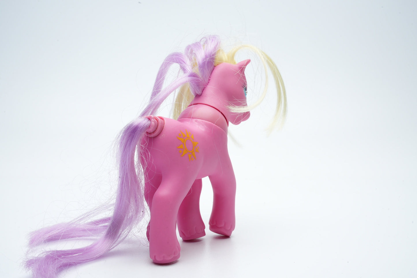 Roze pony met paars en blond | My Little Pony paard vintage