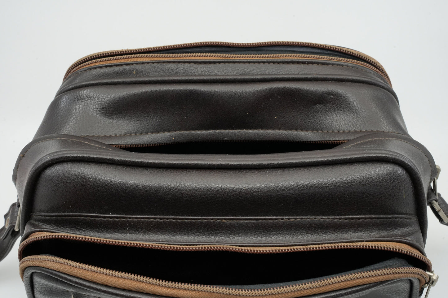 Vintage lederen camera tas / reistas