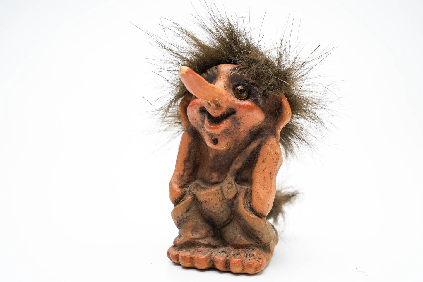 Vintage Nyform Trol – Handgemaakt in Noorwegen – 12 cm (4,7 inch)
