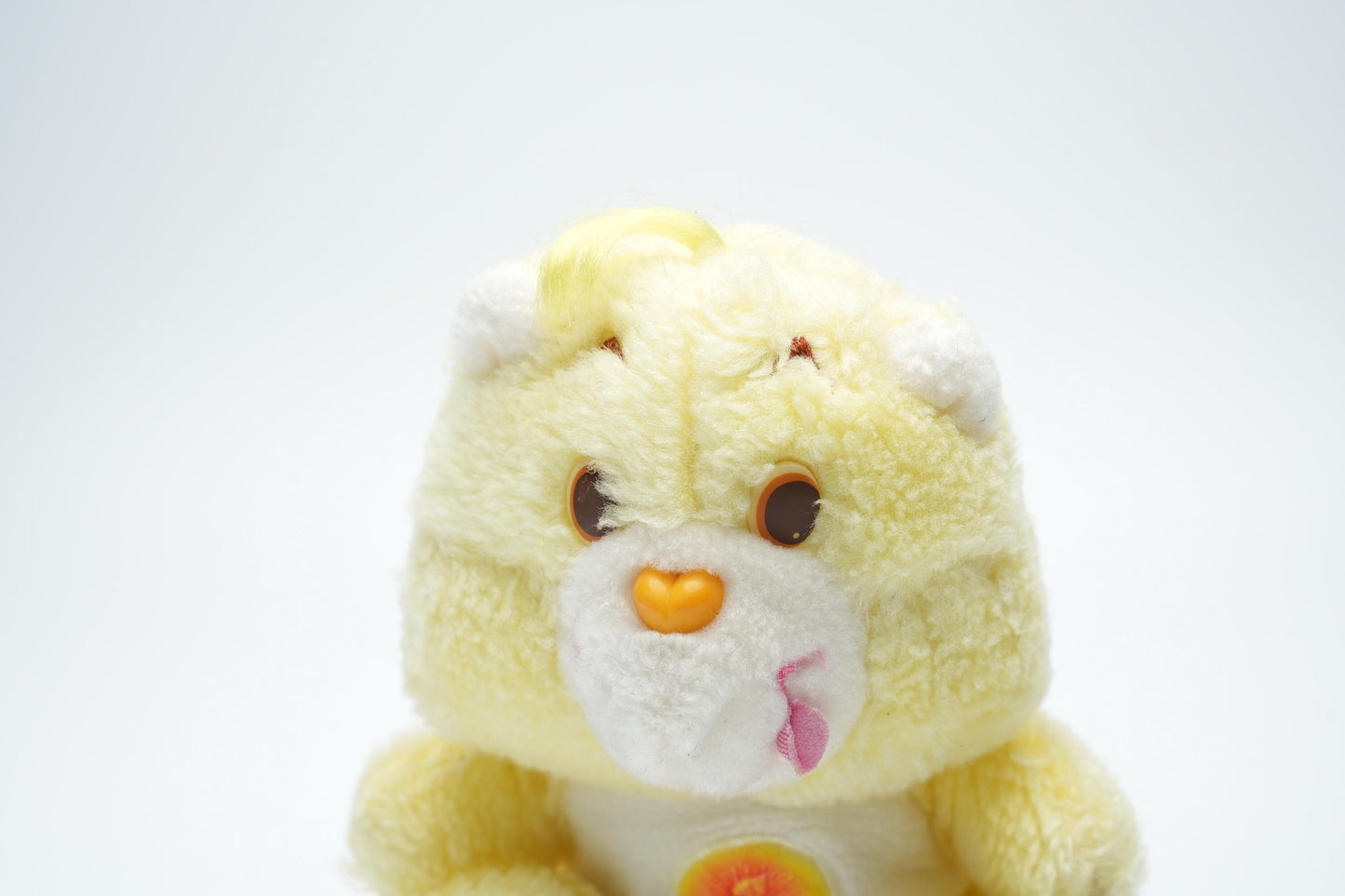 Vintage Birthday Bear Care Bear plush - 16 cm (6,3 inches) - zeldzame gele vintage pluche