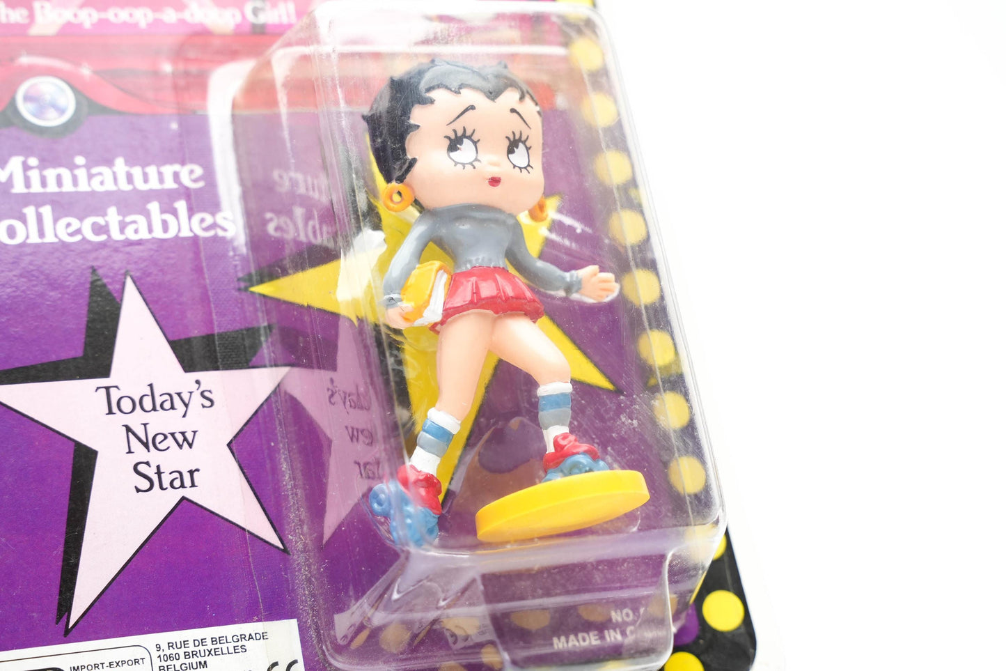 Betty Boop Miniatuurfiguur – 1986 – MD Toys – Sealed