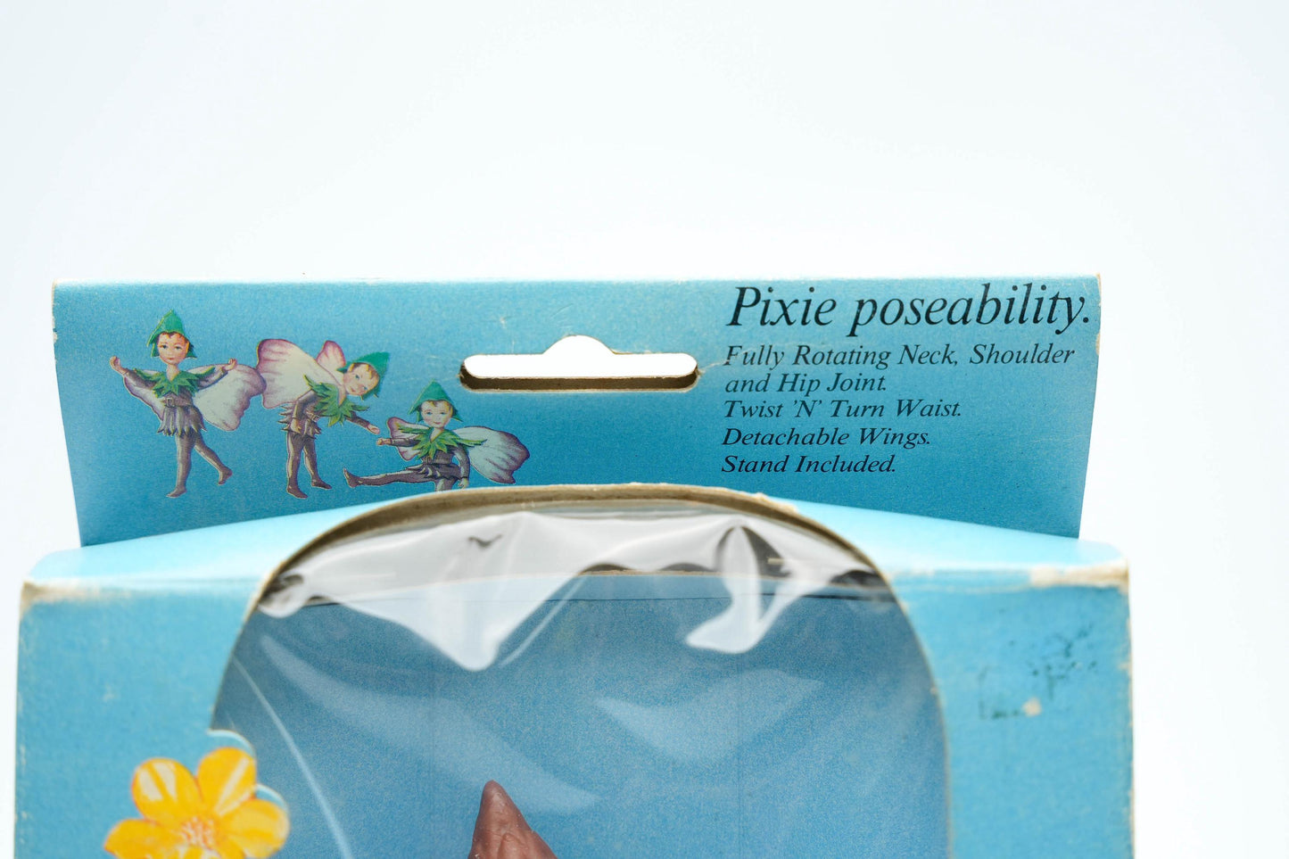 Vintage Flower Fairies "Plantain Pixie" Poppenhuis Pop – 1980s – Zeldzaam Verzamelobject