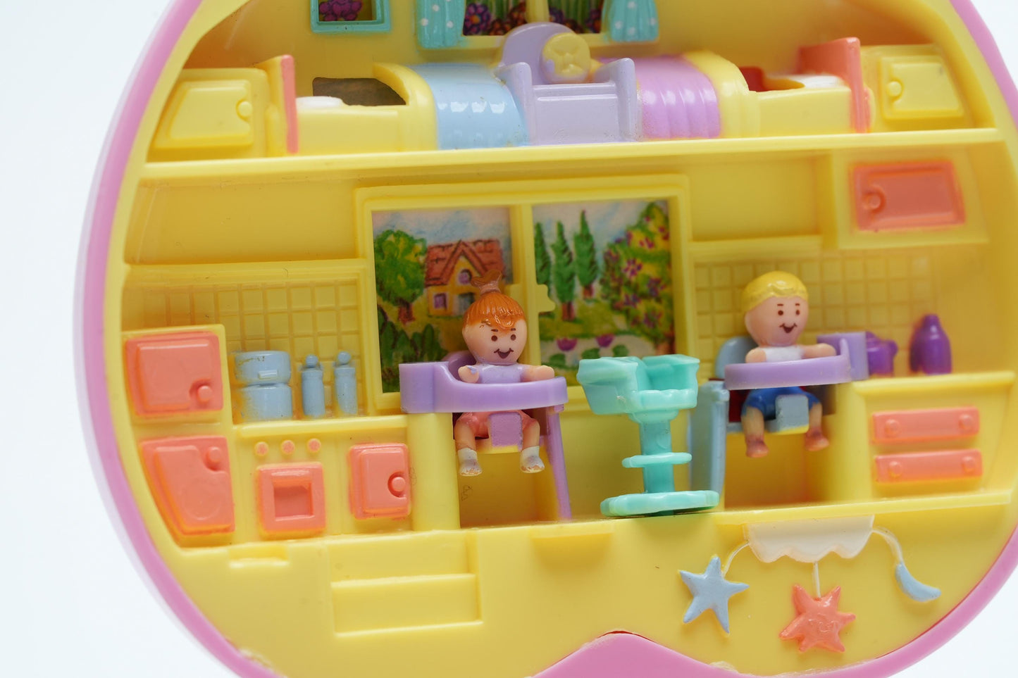 Vintage Polly Pocket 1994 Polly’s Toytime Fun – Baby Collection – Met Babyfiguren