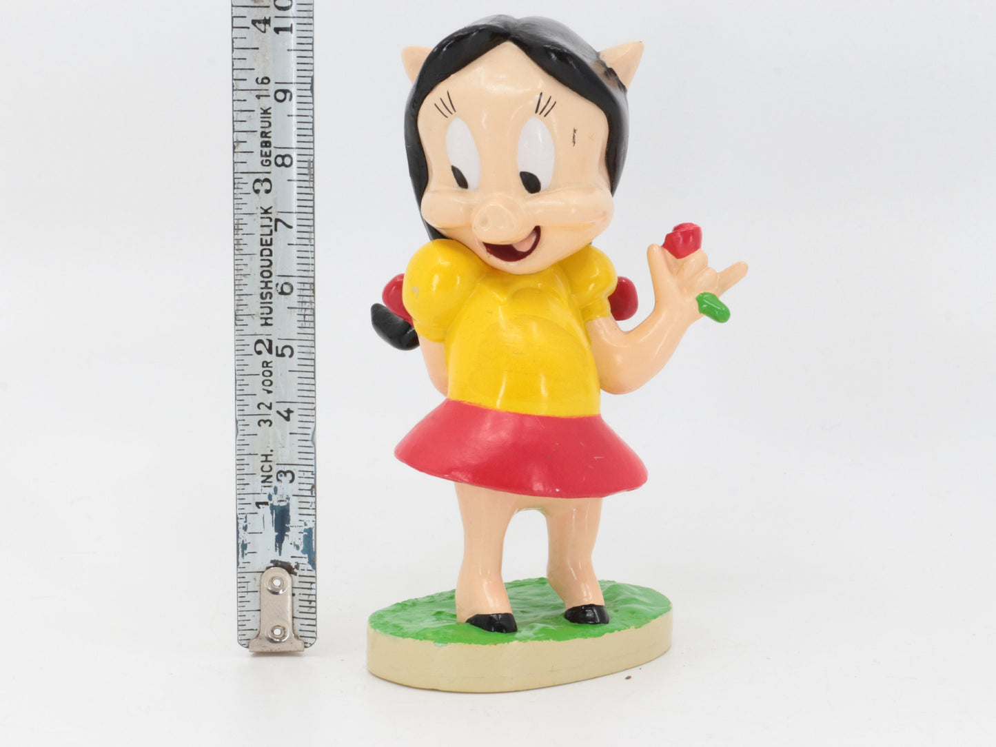 Zeldzame figuur Looney Tunes Petunia Pig| Verzamelbaar beeld| Looney tunes DEA | Looney Tunes poppetje | Varken van de Looney Tunes