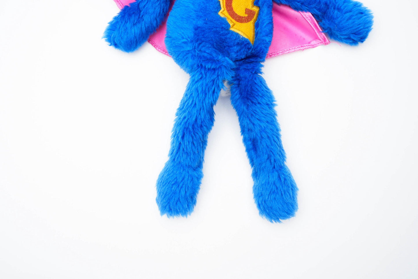 Vintage Super Grover Knuffel – Junior Toys ca. 2000 – Sesamstraat Held in Pluche (25 cm)