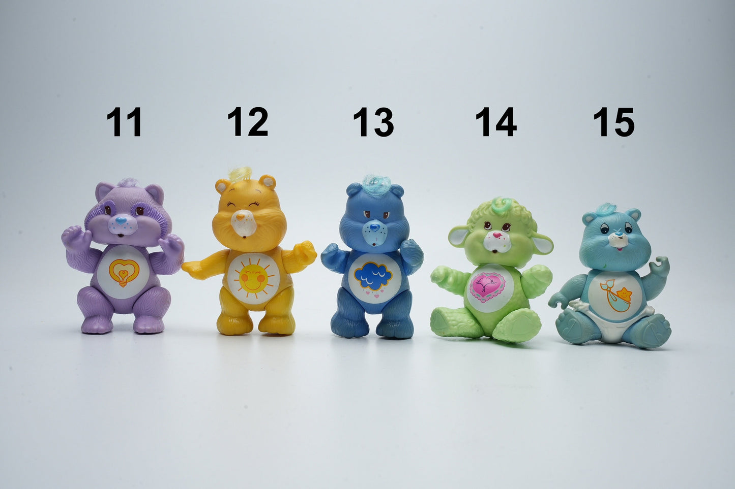 Care Bears - kies je eigen figuren - grote vintage care bear poppetjes