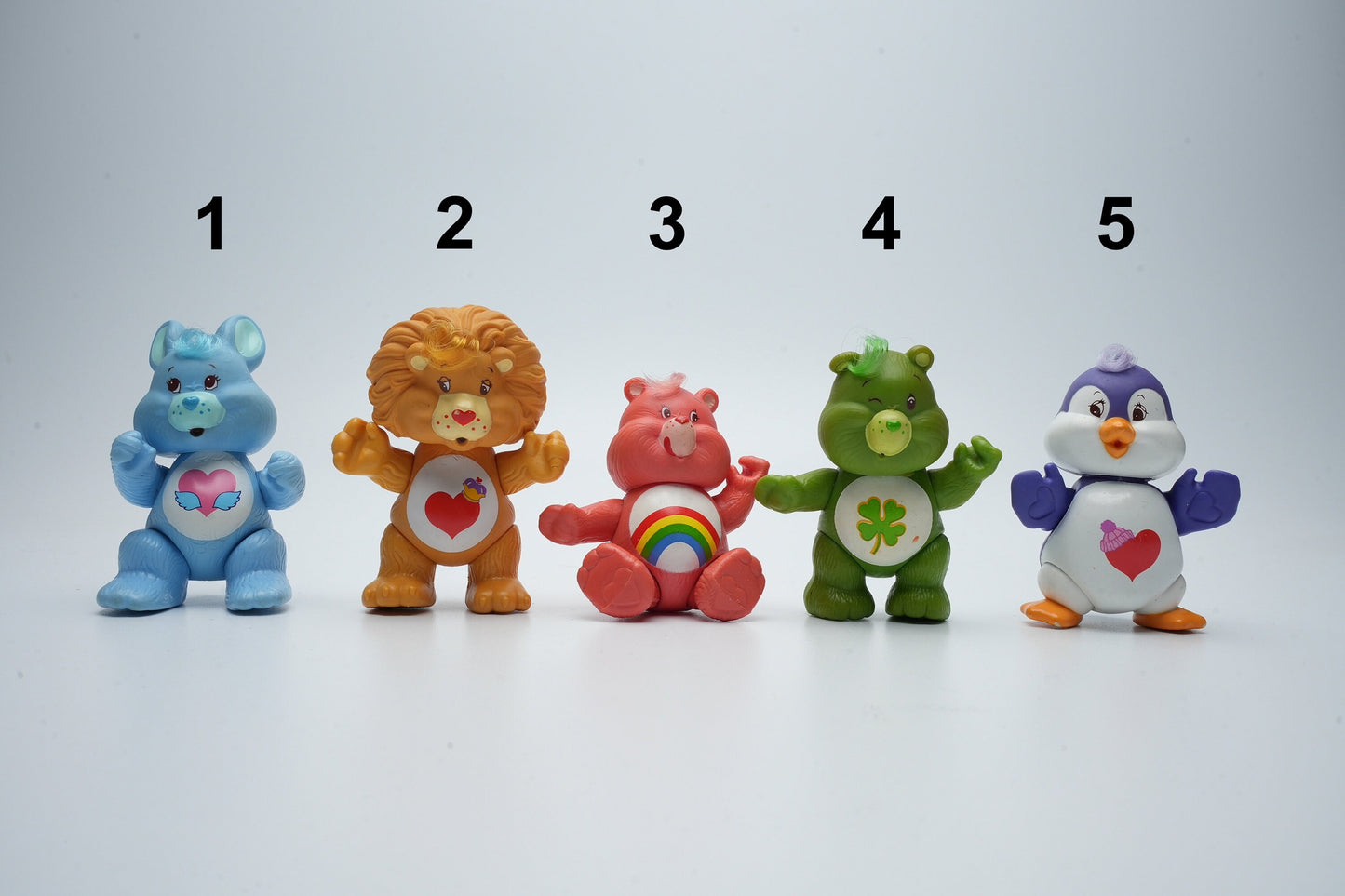 Care Bears - kies je eigen figuren - grote vintage care bear poppetjes