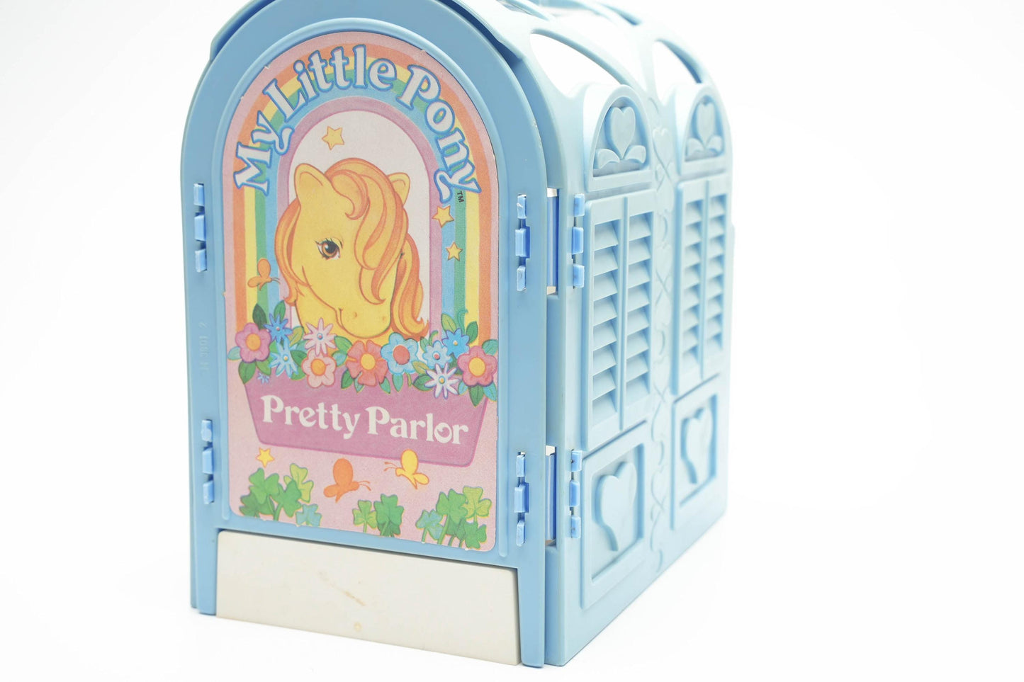 Vintage My Little Pony Peachy met Paardenstal – G1 Grooming Parlour 1983