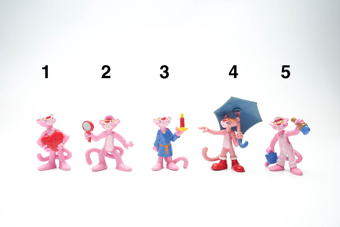 Vintage Bully Pink Panther poppetje jaren 80 – kies jouw favoriet!