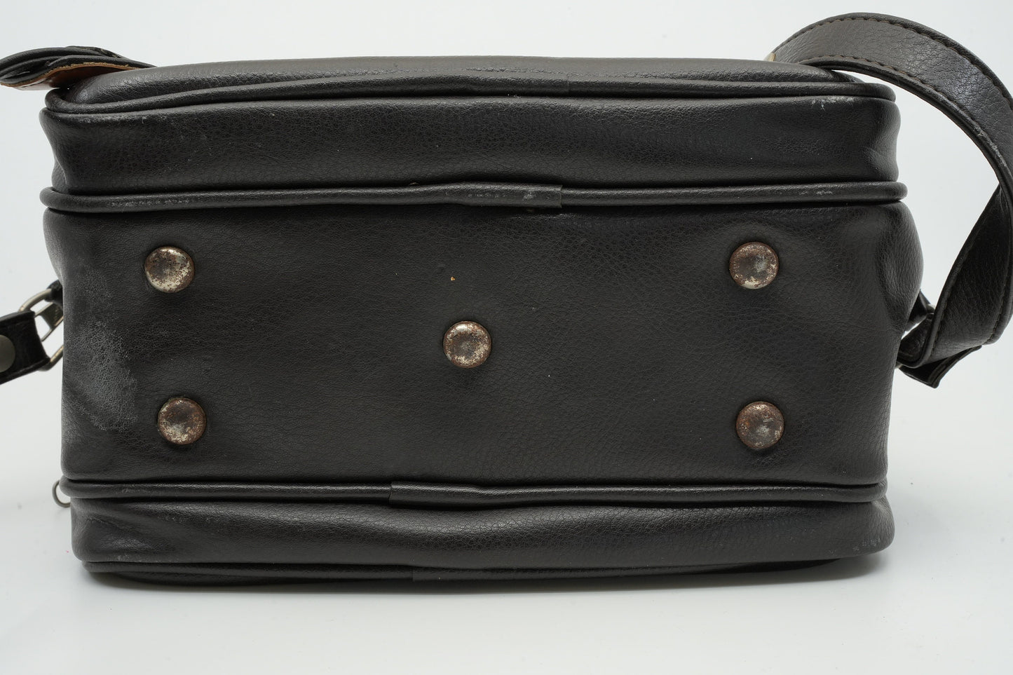 Vintage lederen camera tas / reistas
