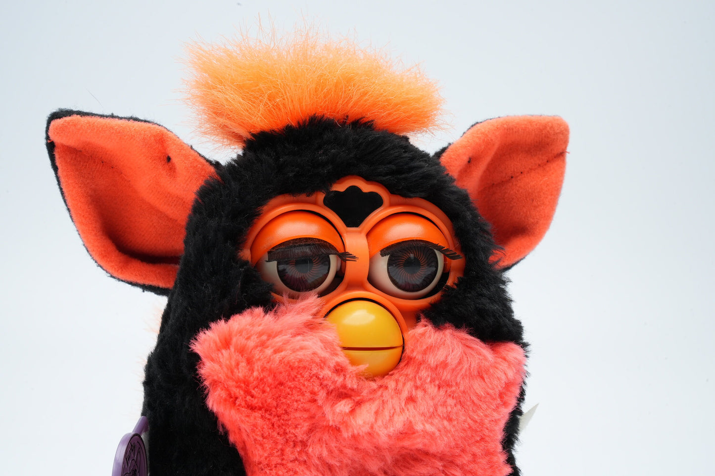 Furby Tart Tangerine 1999 | vintage Furby | Vintage Furby met zwart oranje vacht | spreekt Engels