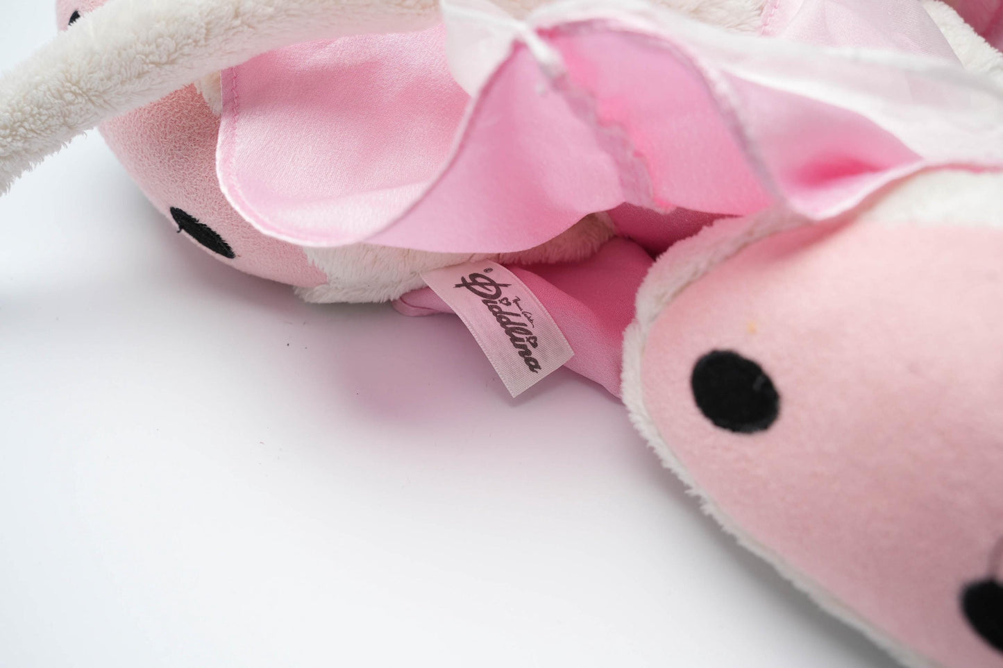 Vintage Diddlina Knuffel 30 cm (12 inch) – In Luxe Roze Jurk – Depesche jaren 90