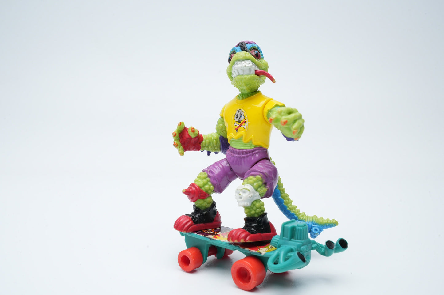 Mondo Gecko 1990 Platemate - TMNT Ninja Turtles figuren vintage
