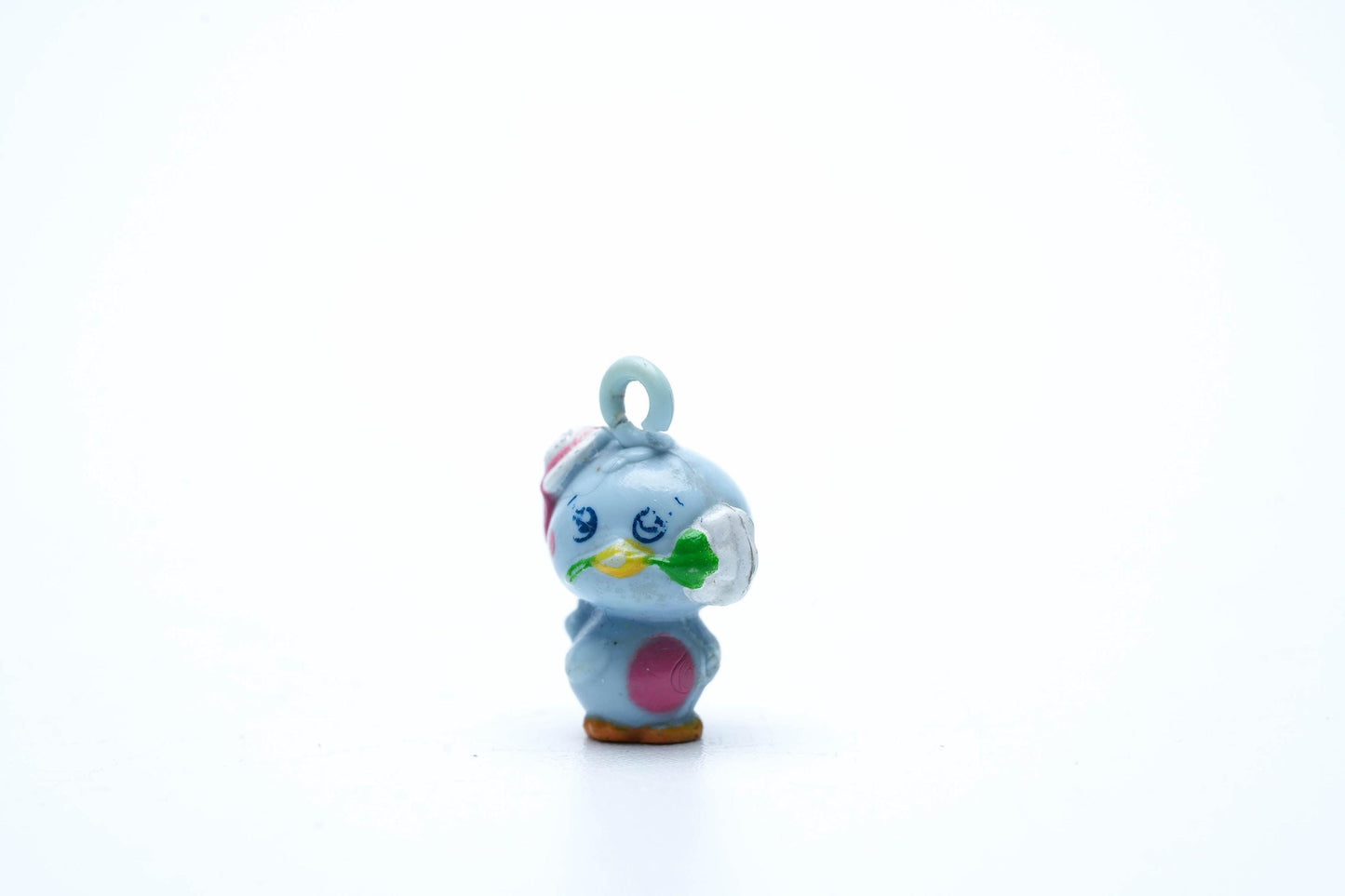 Vintage Hasbro Charmkins Blauwe Vogel met Bloem – 1983 Dierenvriendje Bedel