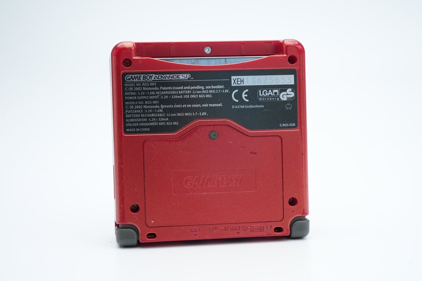 Nintendo Gameboy Advance SP - met lader - kleur rood - verzamelitem