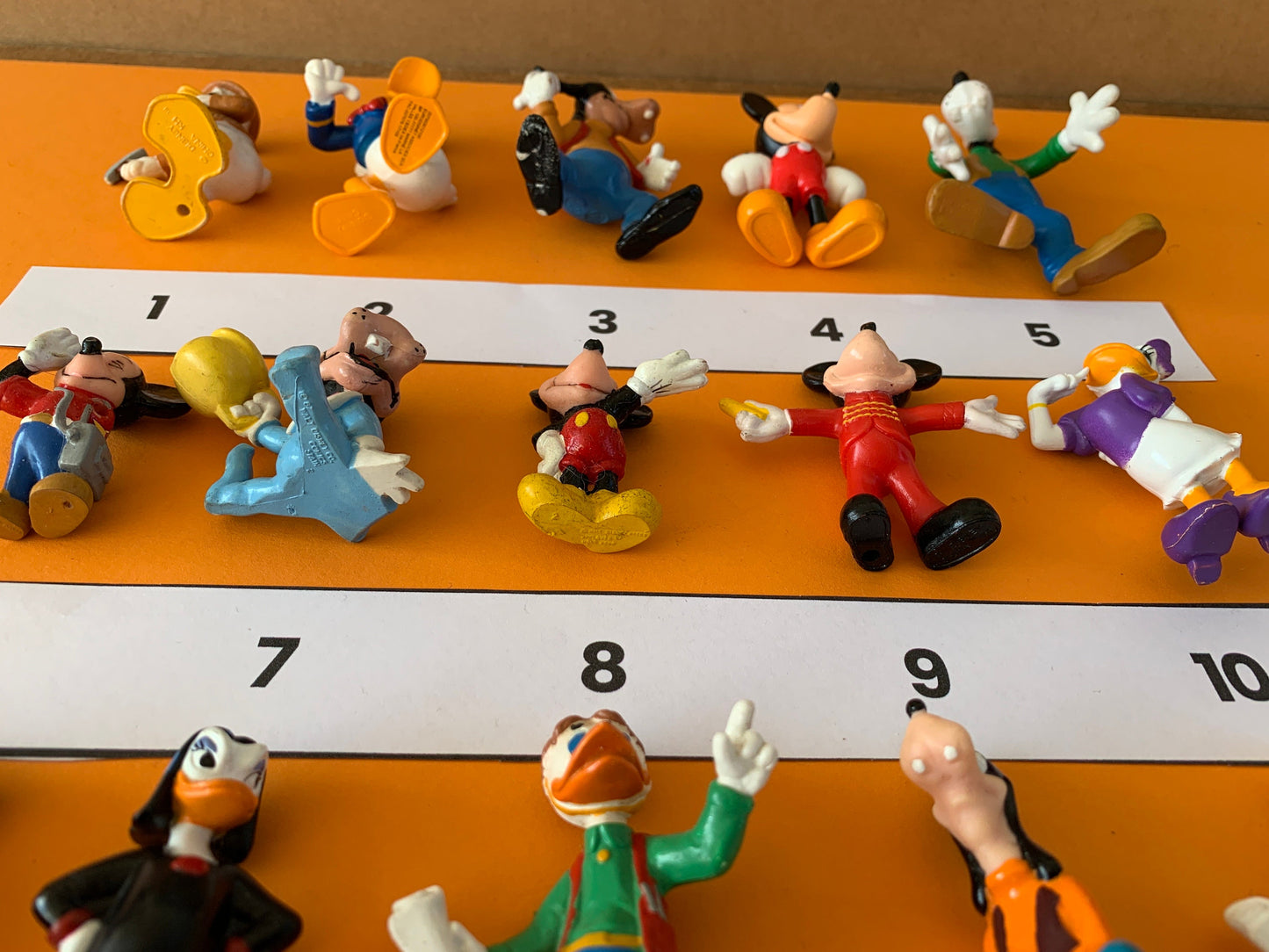 Mickey Mouse - Goofy - Donald Duck vintage figuren van Disney uit verschillende jaartallen