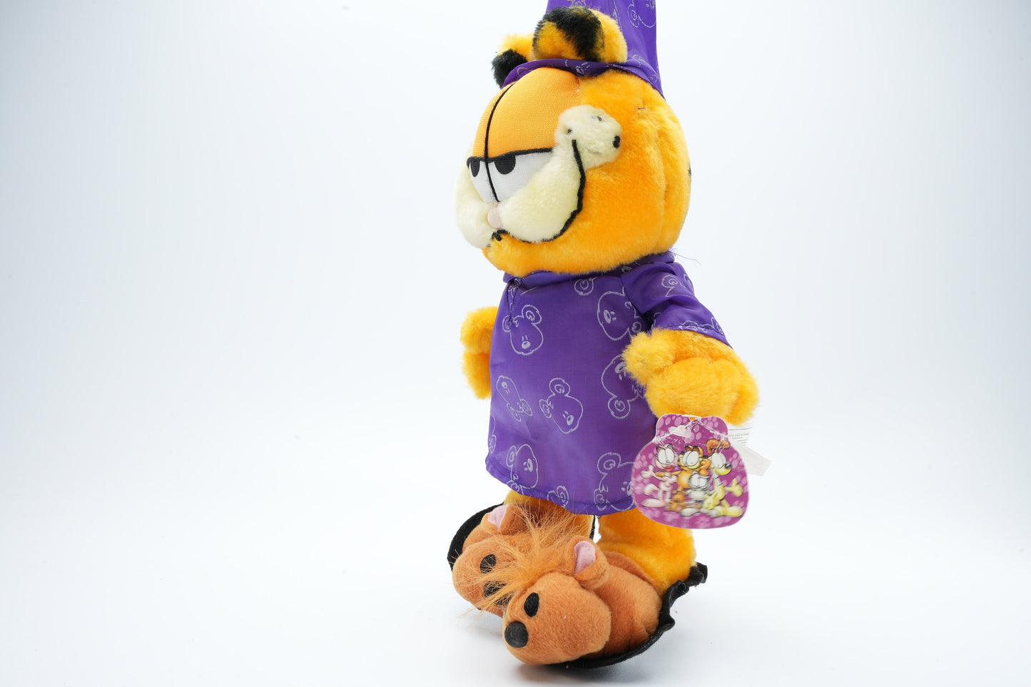 Garfield met paarse pyjama | vintage Garfield plush