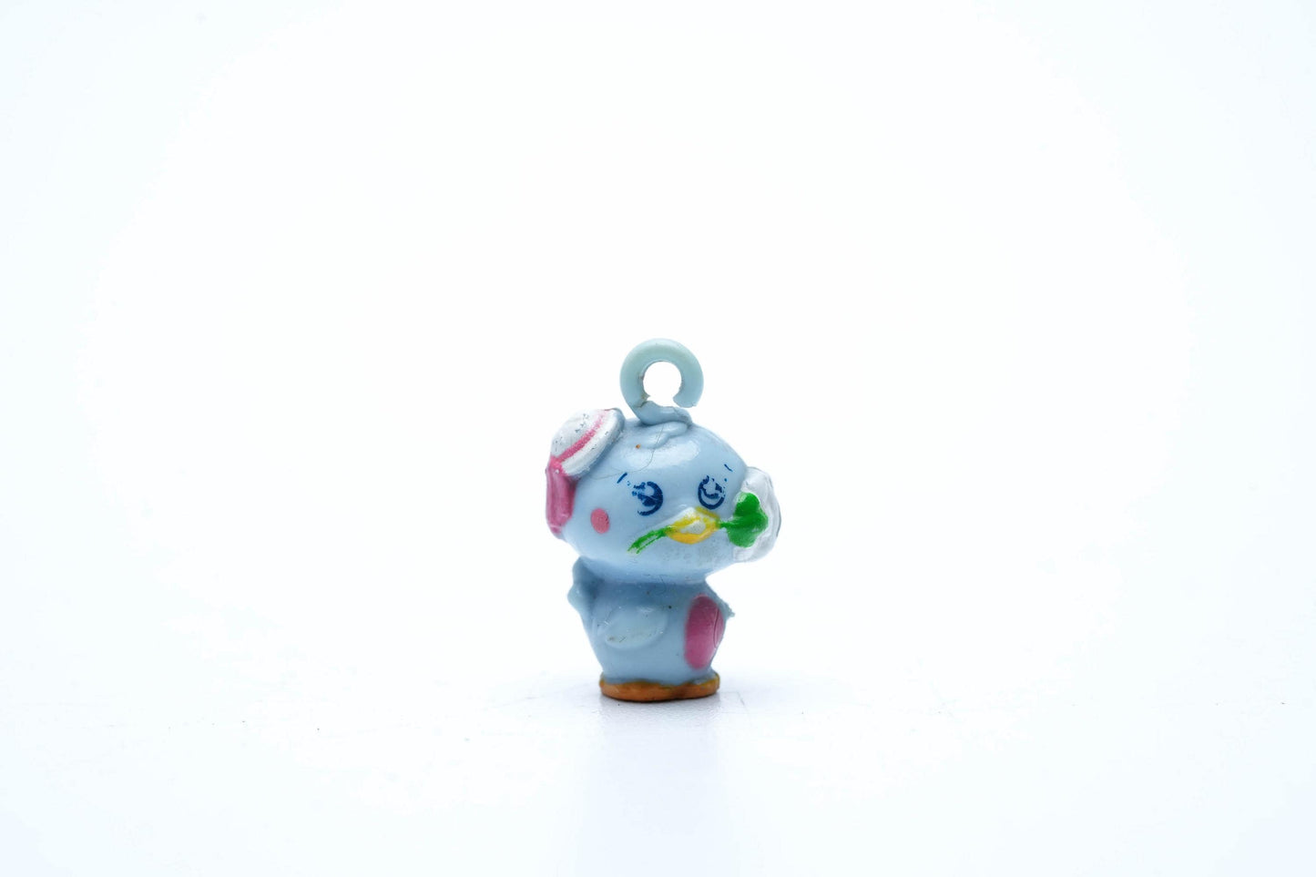Vintage Hasbro Charmkins Blauwe Vogel met Bloem – 1983 Dierenvriendje Bedel