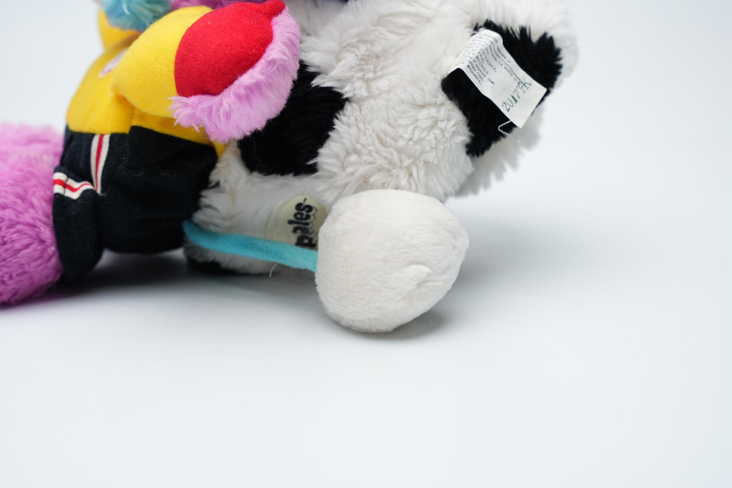 Vintage 1986 Popples Sports Popple – Big Kick Voetbal Editie – 28 cm (11 inch)