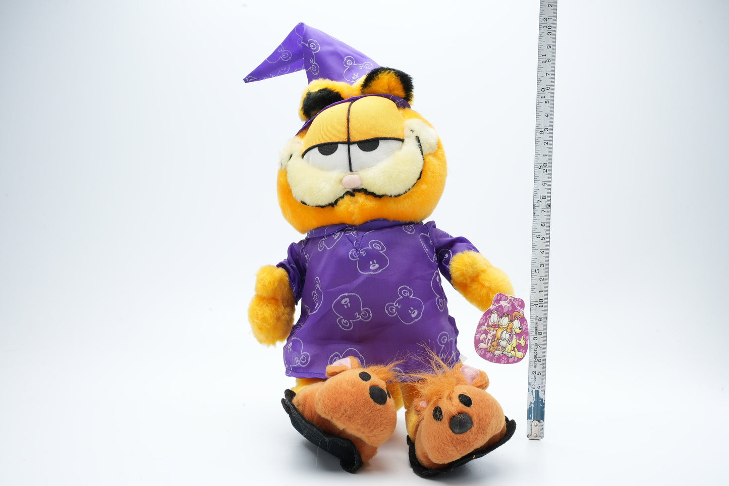 Garfield met paarse pyjama | vintage Garfield plush
