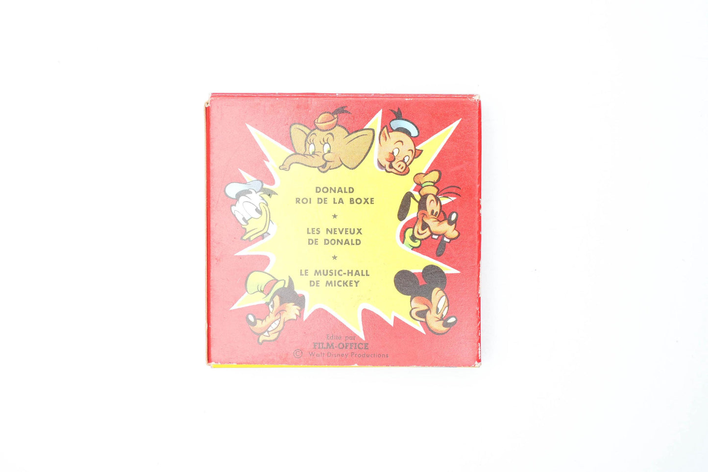 Vintage Super 8 Film – Walt Disney Cartoon met Donald Duck & Mickey – Film Office Frankrijk – ca. 1970s