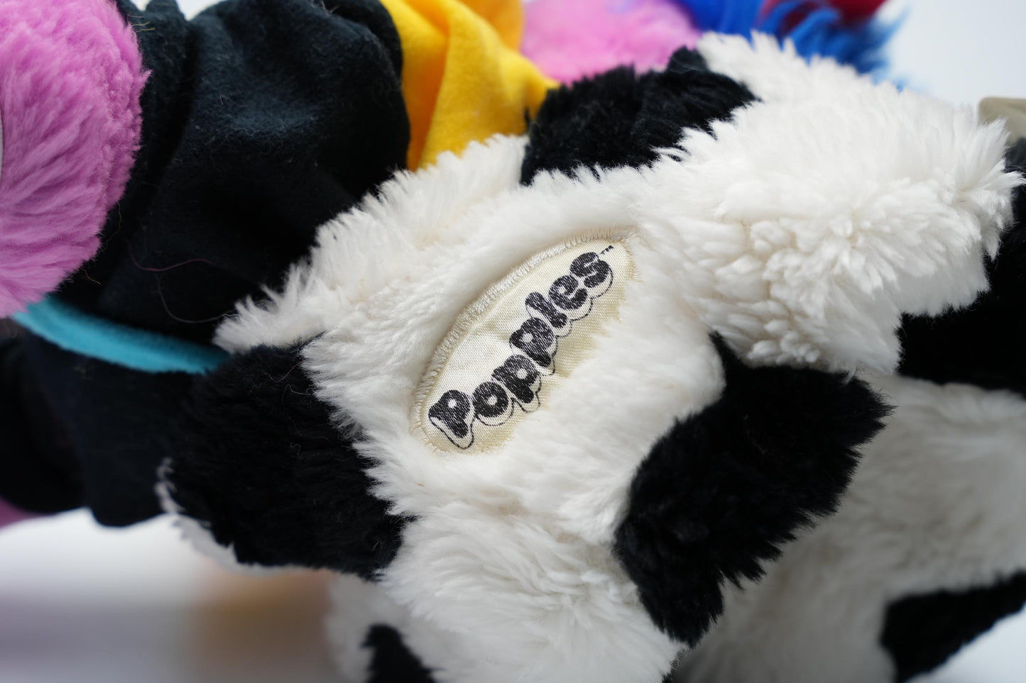 Vintage 1986 Popples Sports Popple – Big Kick Voetbal Editie – 28 cm (11 inch)