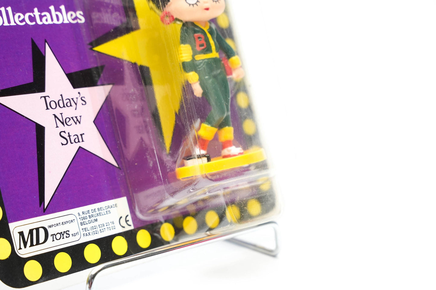 Betty Boop Miniatuurfiguur – 1986 – MD Toys – Sportieve Varsity Editie