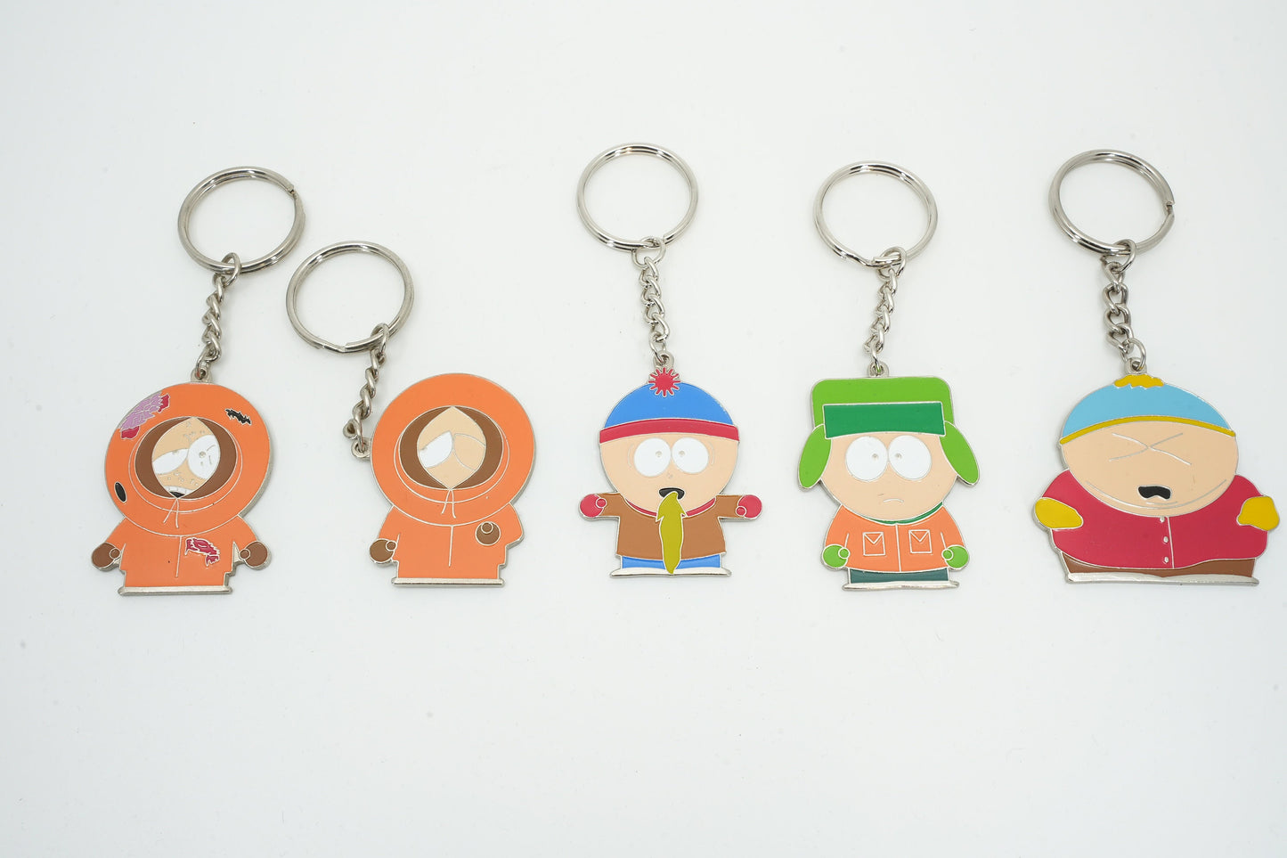 Vintage South Park Comedy Central sleutelhanger jaren 90 | Vintage figuren Collectible figuren | Oude metalen figuren