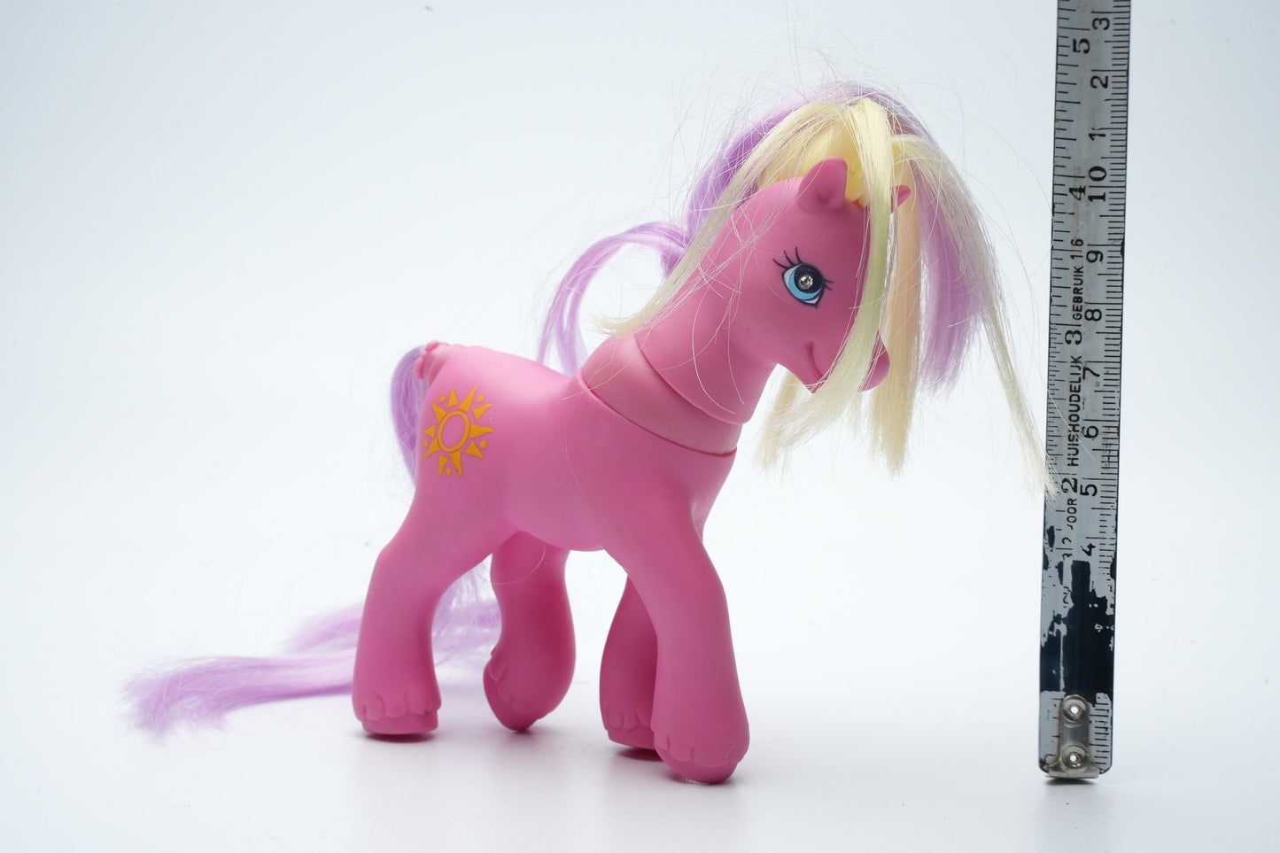 Roze pony met paars en blond | My Little Pony paard vintage