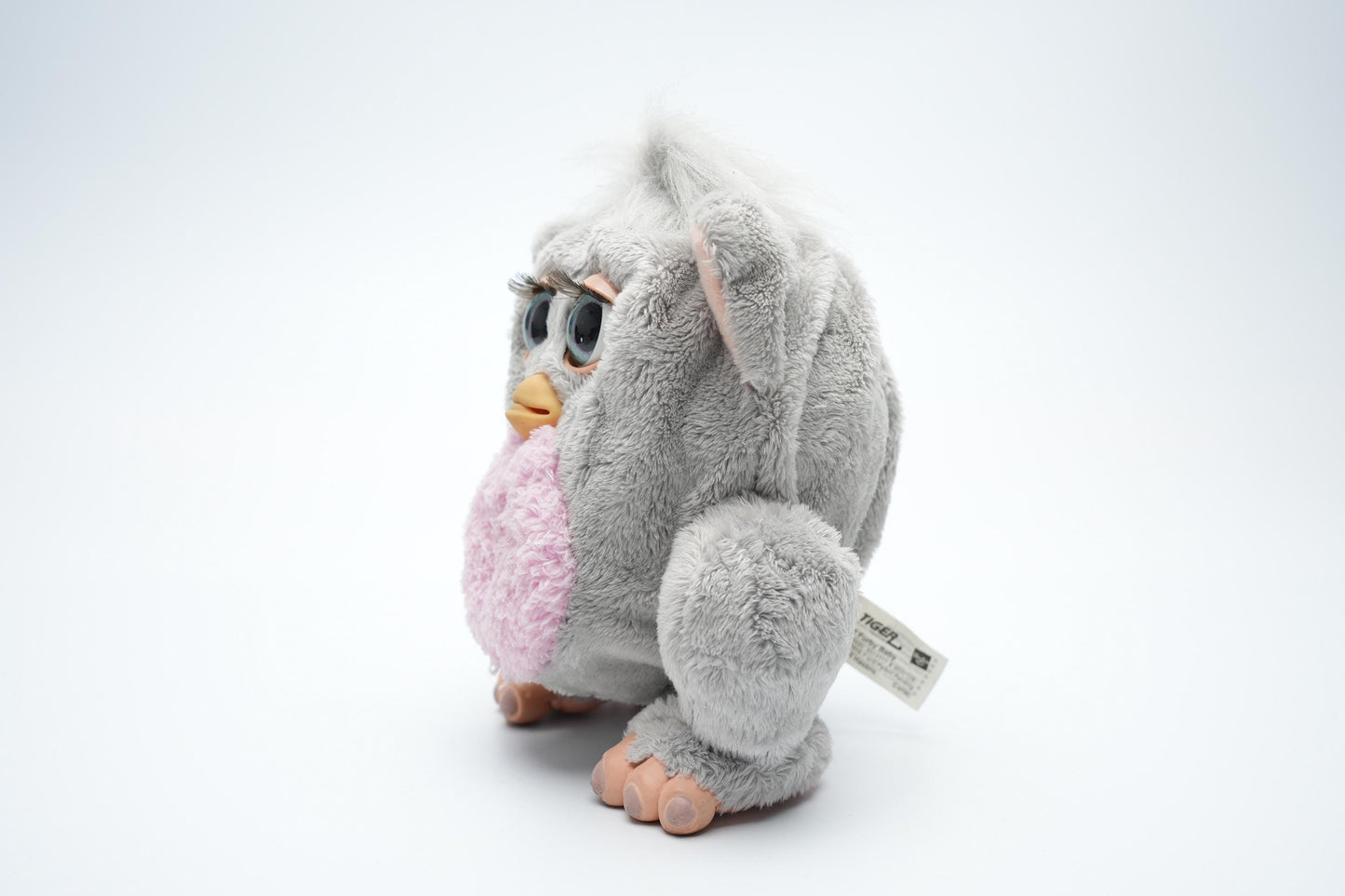Vintage Sleepy Baby Furby Baby 1998| Furby model | Vintage Furby Emoto-Tronic Grijs Roze | Spreekt Furbish | ファービ