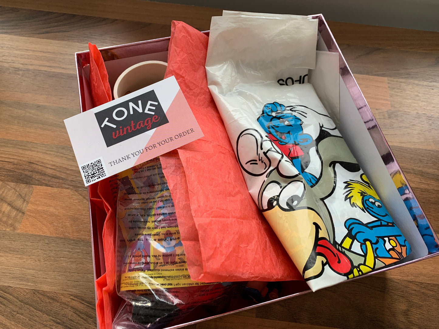 Smurfen mystery box met Smurfen speelgoed, stickers en figuren!