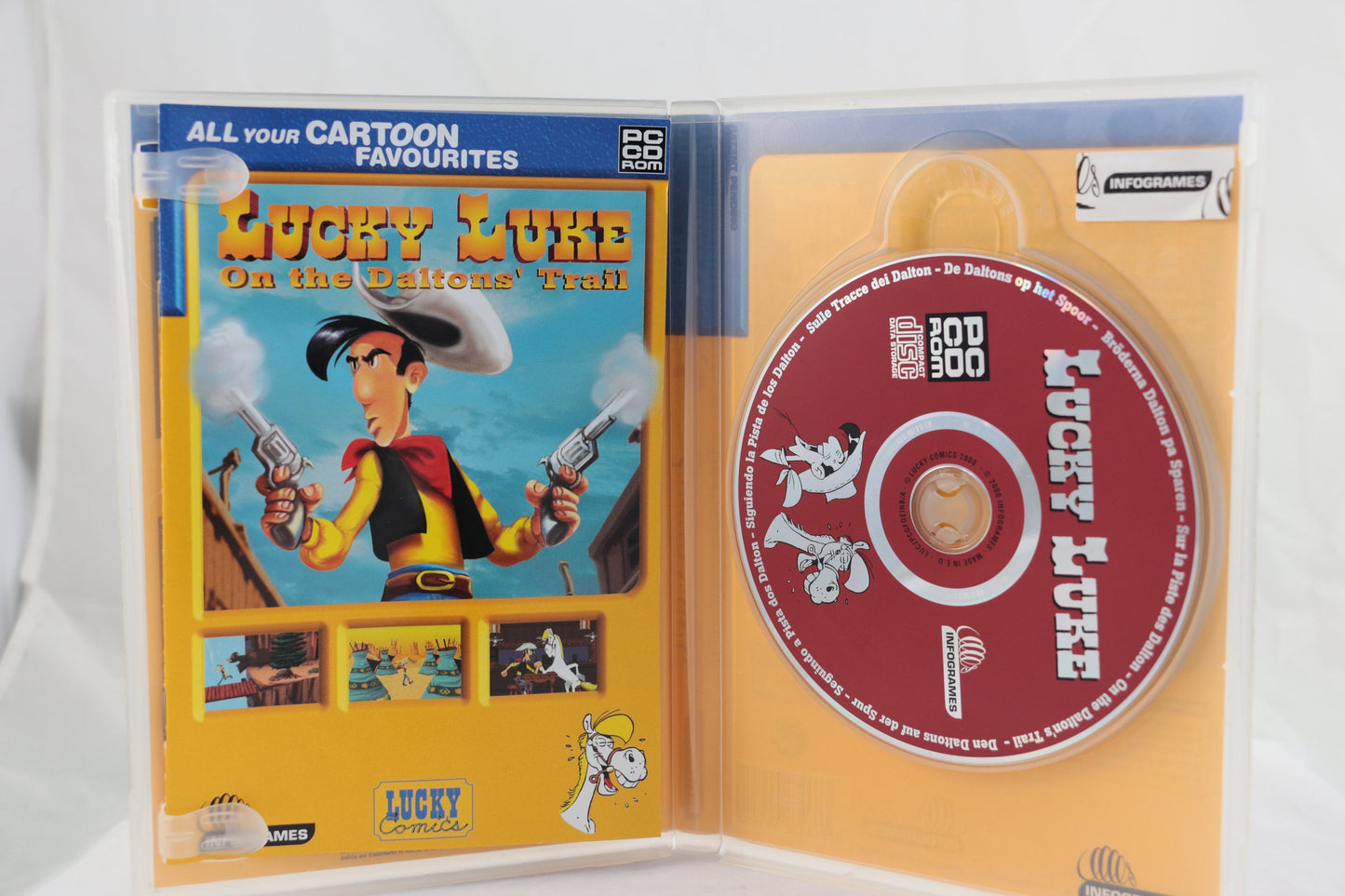 PC CD-rom game Lucky Luke on the Daltons' trail | Windows game Lucky Luke | Vintage Lucky Luke spel
