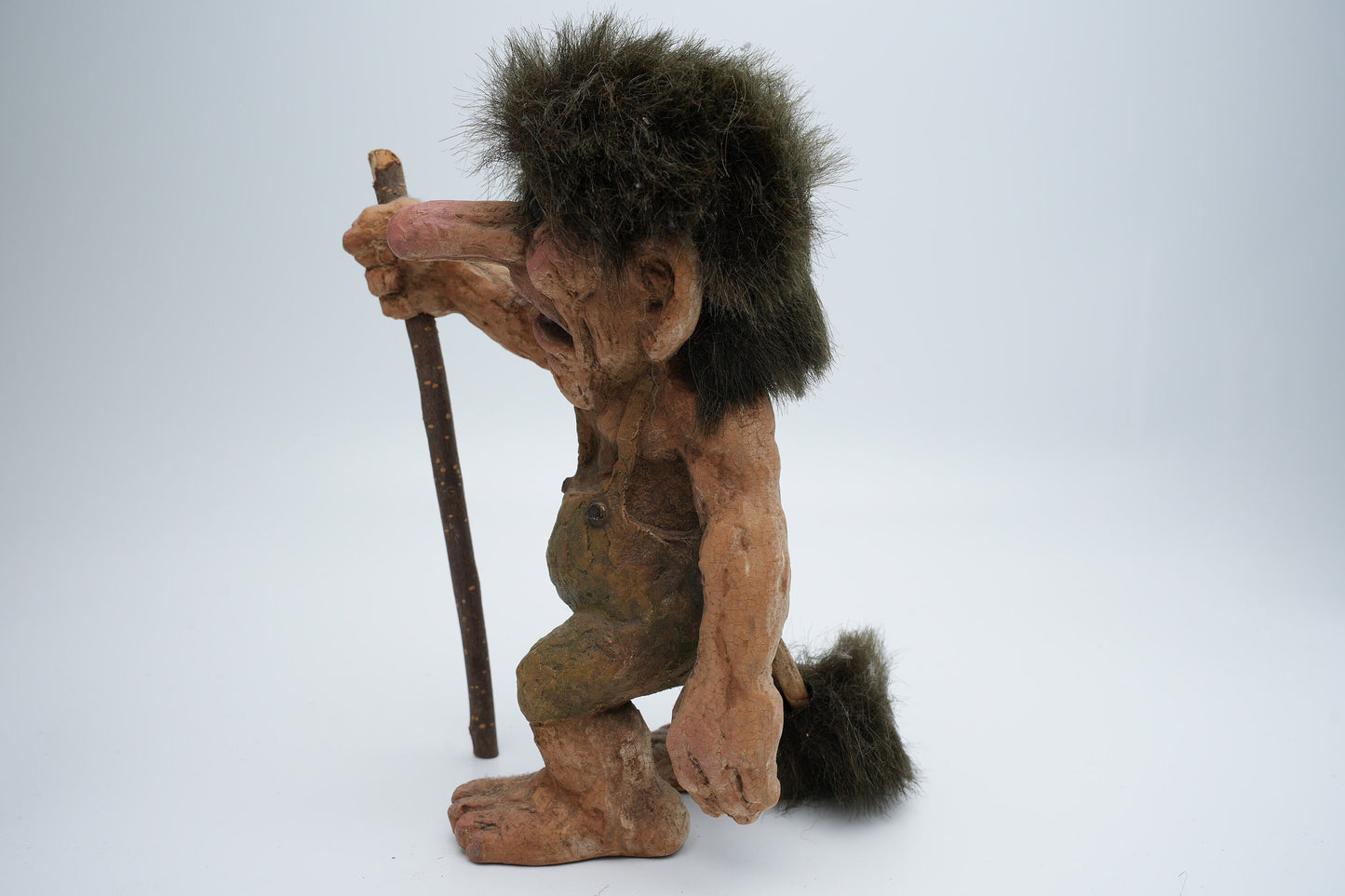 Nyform Troll nummer 122 - prachtige grote vintage troll - handgemaakt in Noorwegen