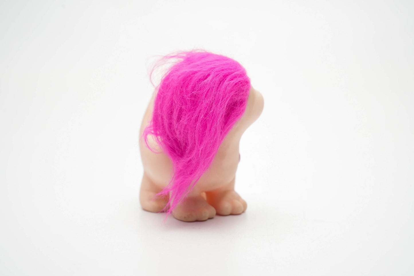 Vintage Snugglebumms Lucky Pet – 1985 Playskool – Roze met Hartjes & Felroze Haar