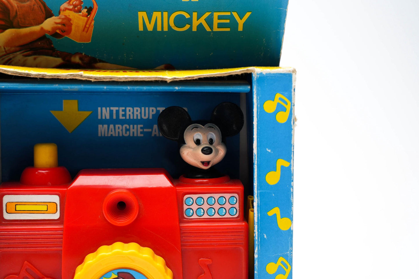Vintage Mickey Mouse Muziekcamera – ILCO Pre-School Toy – Walt Disney – In Doos – Jaren ’70–’80
