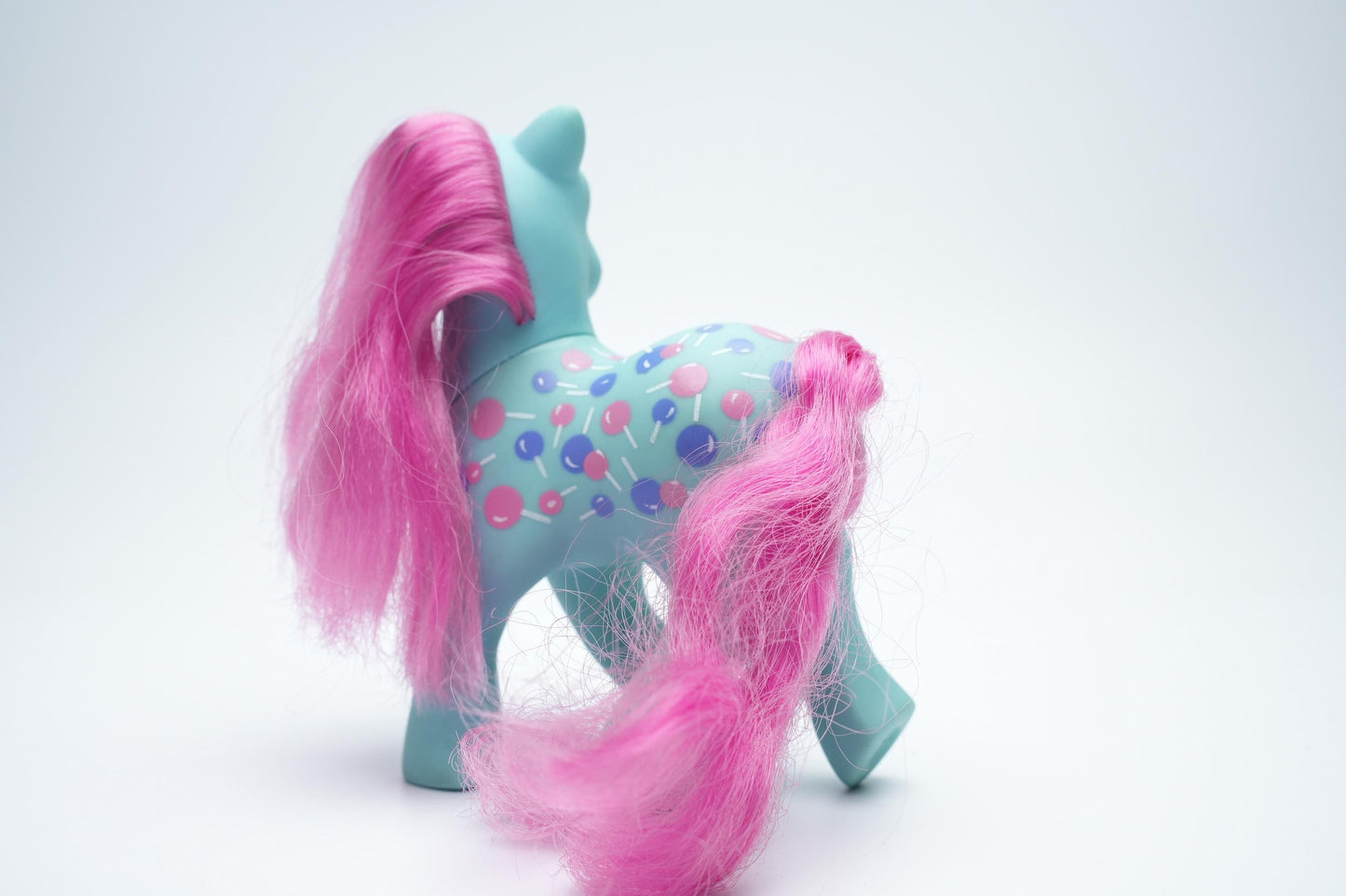 Vintage My Little Pony - Blauwe Pony met Snoepjes Design