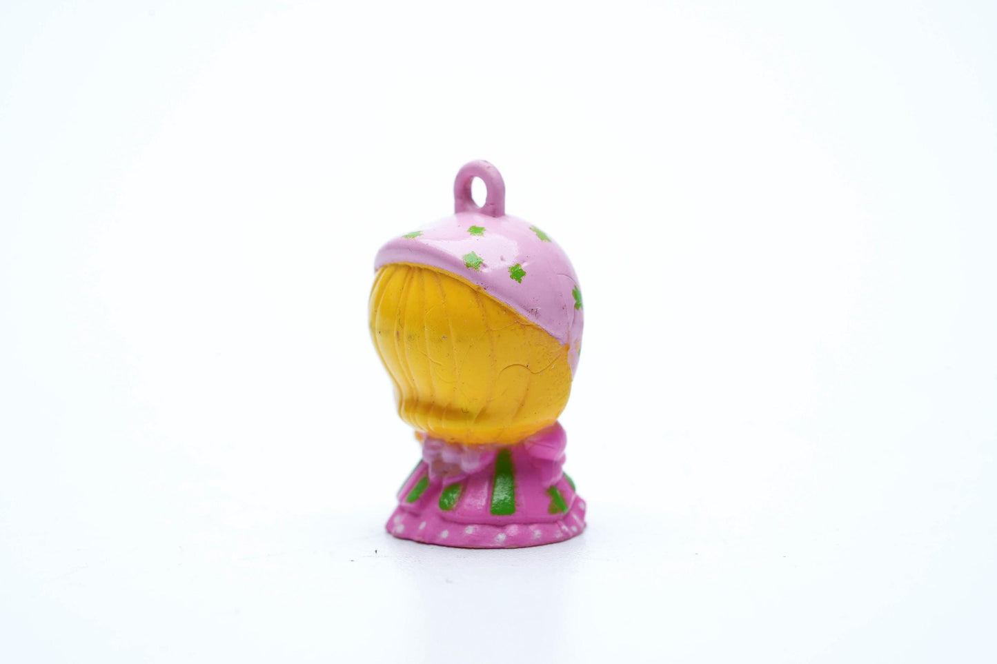 Vintage Charmkins Chrysanthe-Mum 1984 – Hasbro Mini Bedelfiguur met Roze Kapje & Bloemen