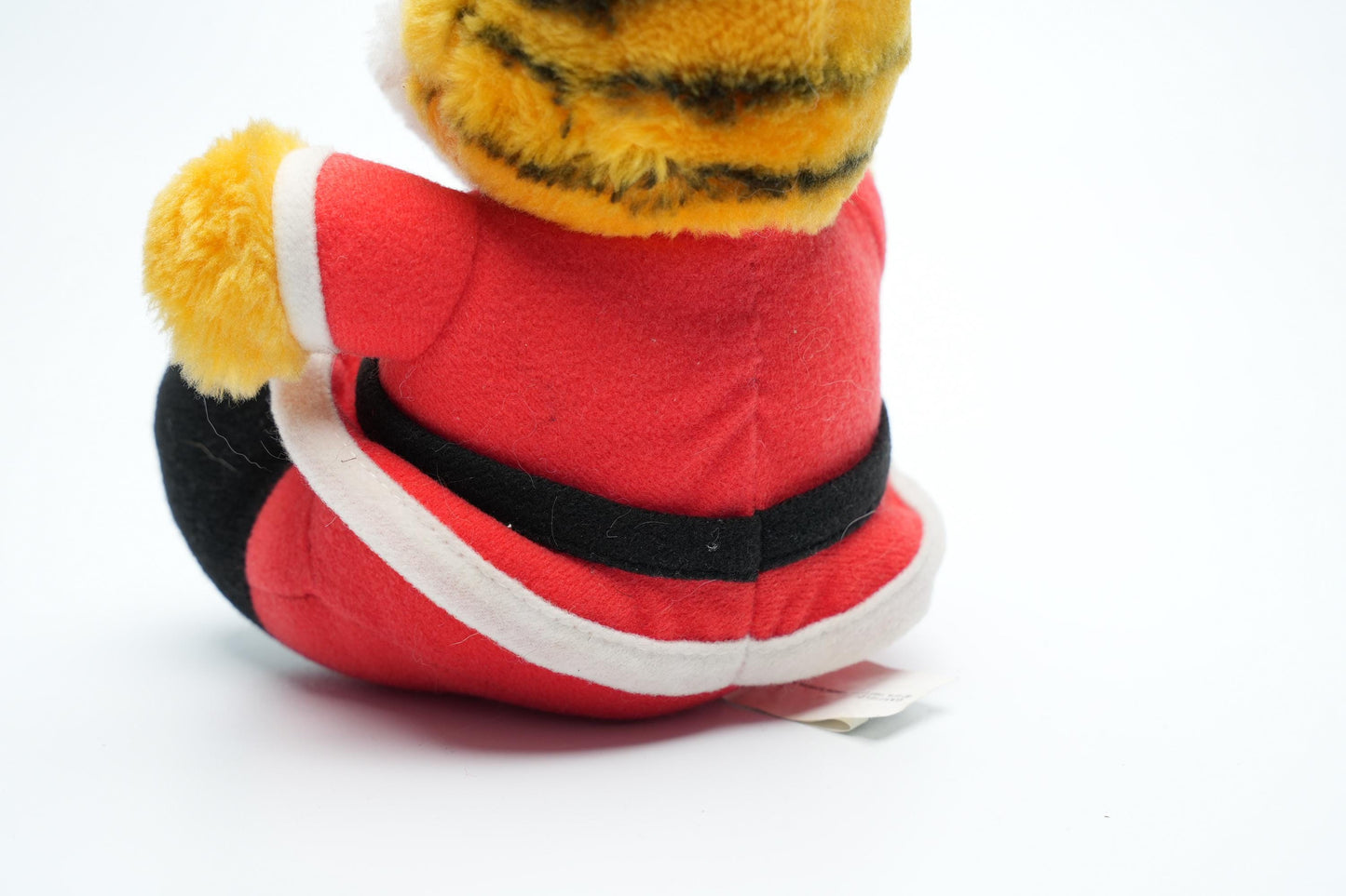 Vintage Garfield Kerstman Knuffel – 18 cm (7 inch) – Nostalgische Kerstcharme