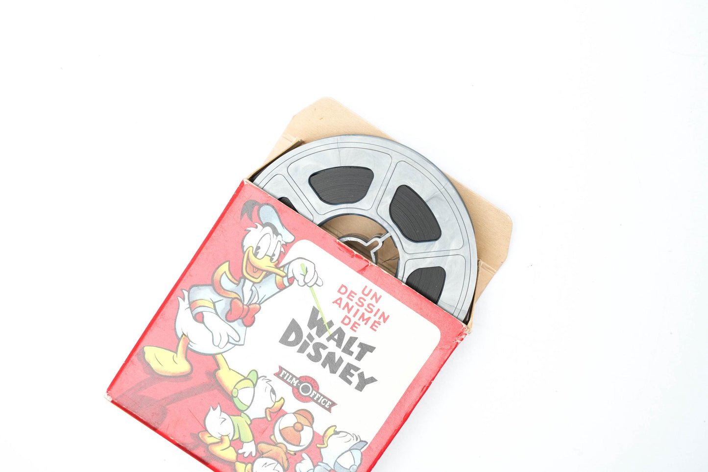 Vintage Super 8 Film – Walt Disney Cartoon met Donald Duck & Mickey – Film Office Frankrijk – ca. 1970s