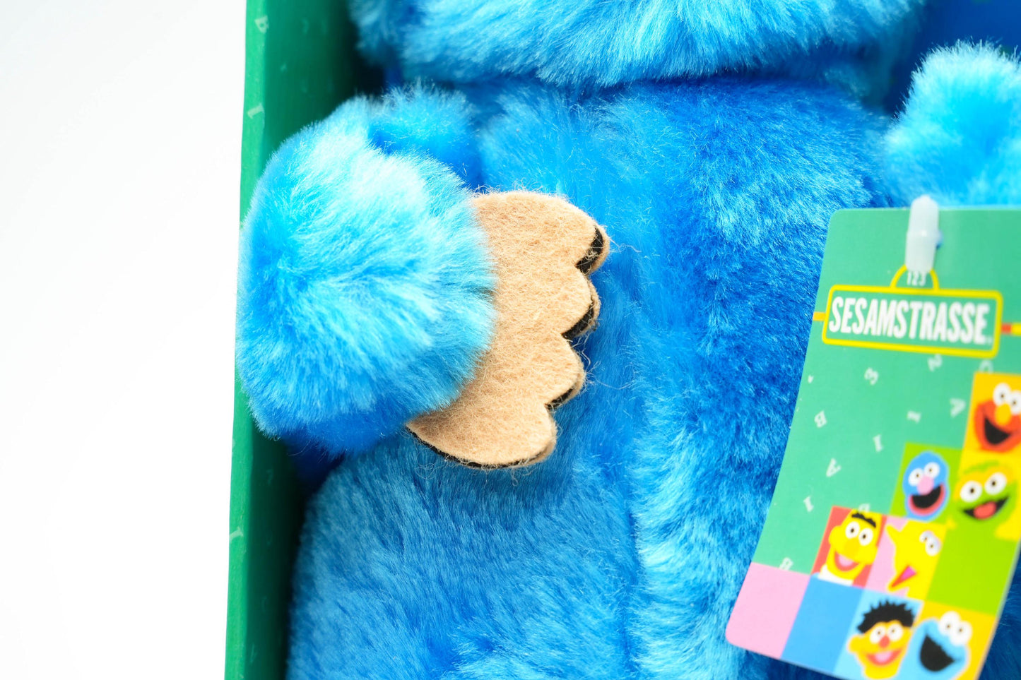 Sesamstraße Koekiemonster Knuffel in Doos – 27 cm / ca. 10.6 inch – Vintage 2000 CATRIC