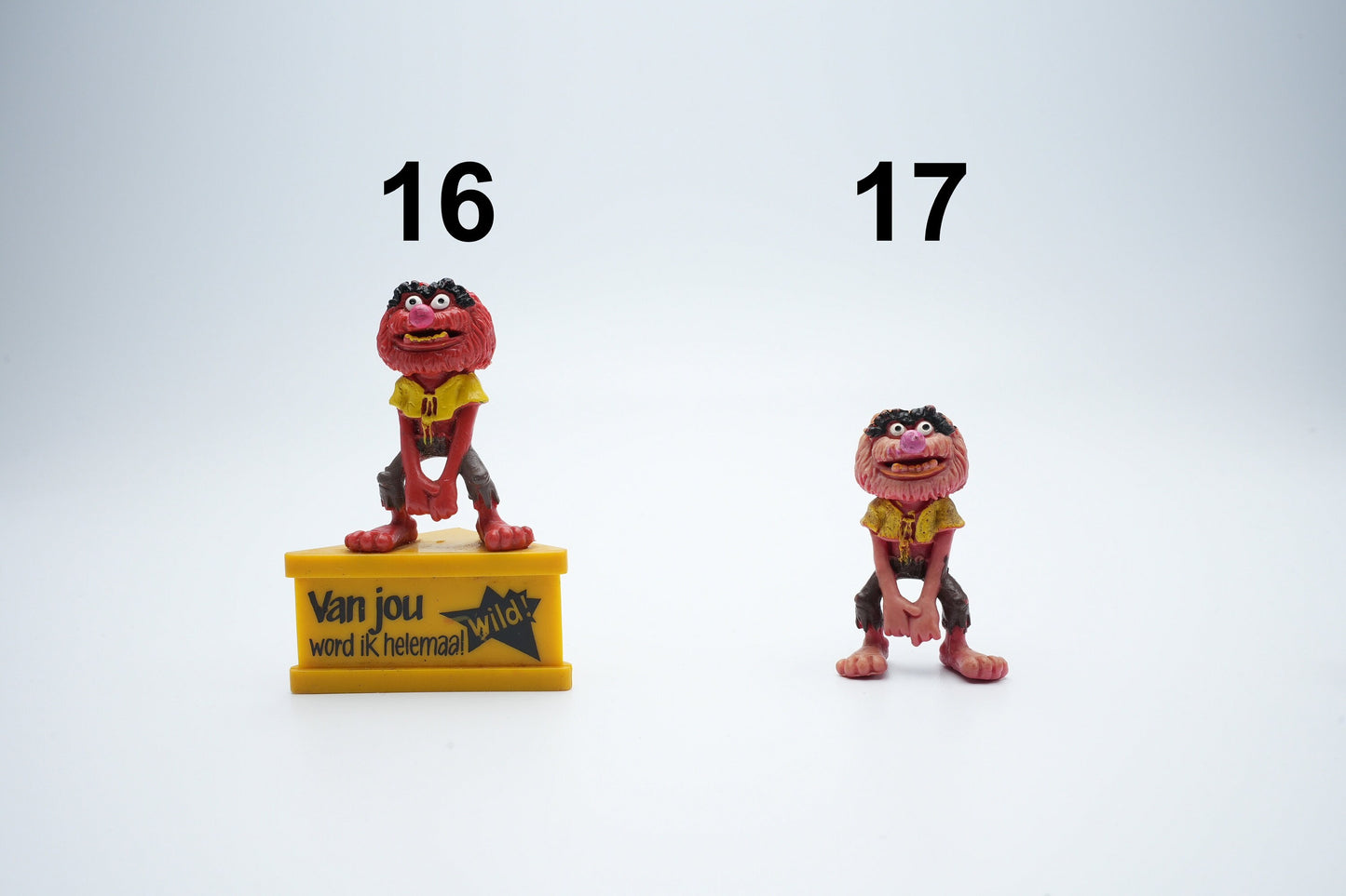 Muppets figuren uit verschillende jaartallen en formaten (The Muppets vintage)