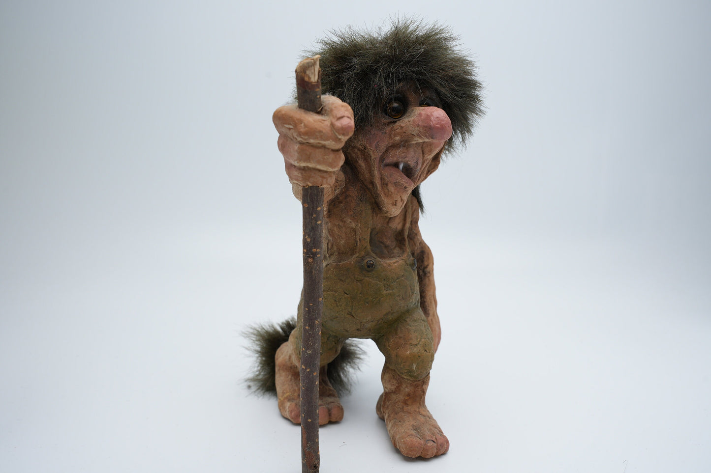 Nyform Troll nummer 122 - prachtige grote vintage troll - handgemaakt in Noorwegen