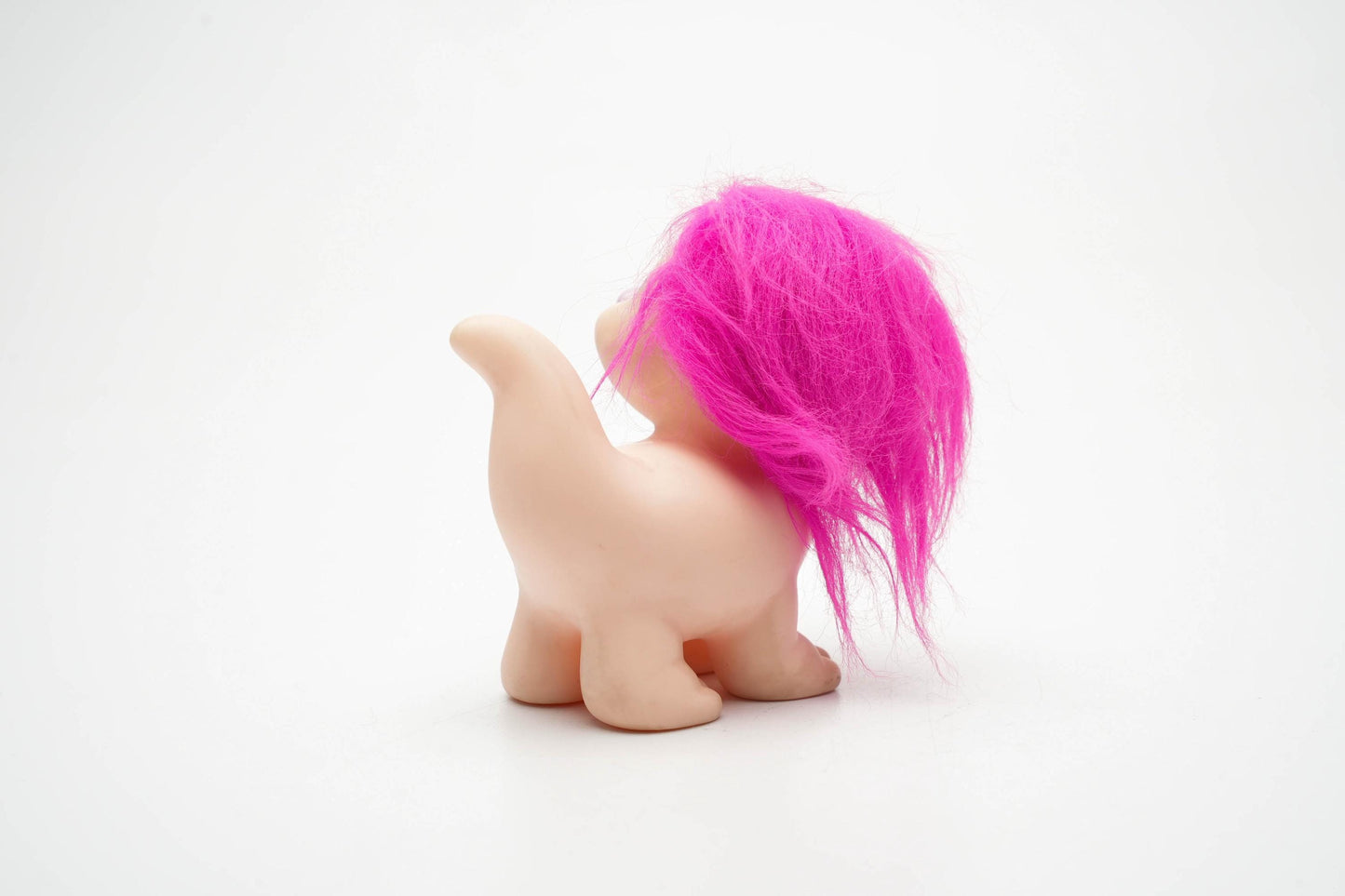 Vintage Snugglebumms Lucky Pet – 1985 Playskool – Roze met Hartjes & Felroze Haar
